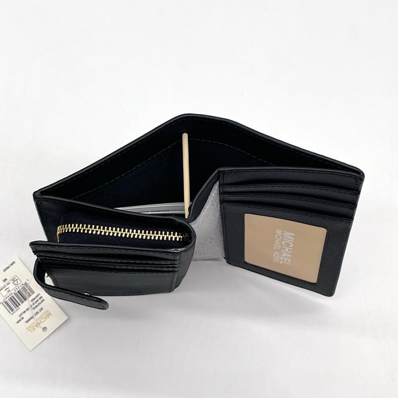 Michael Kors Medium Zip Corner Wallet Black - Picture 6 of 7